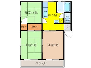 メゾン第一の物件間取画像